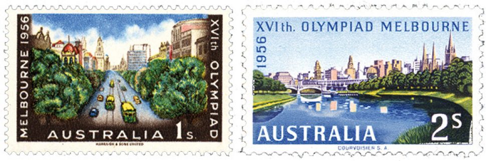 1956 Melbourne Olympic Games stamp issue