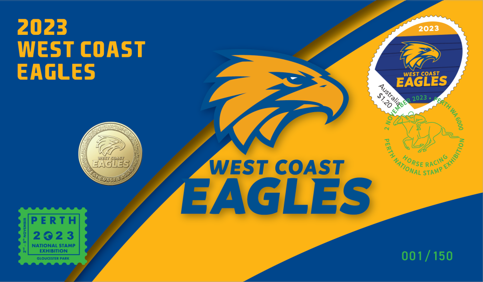 West Coast Eagles Postal Numismatic Cover