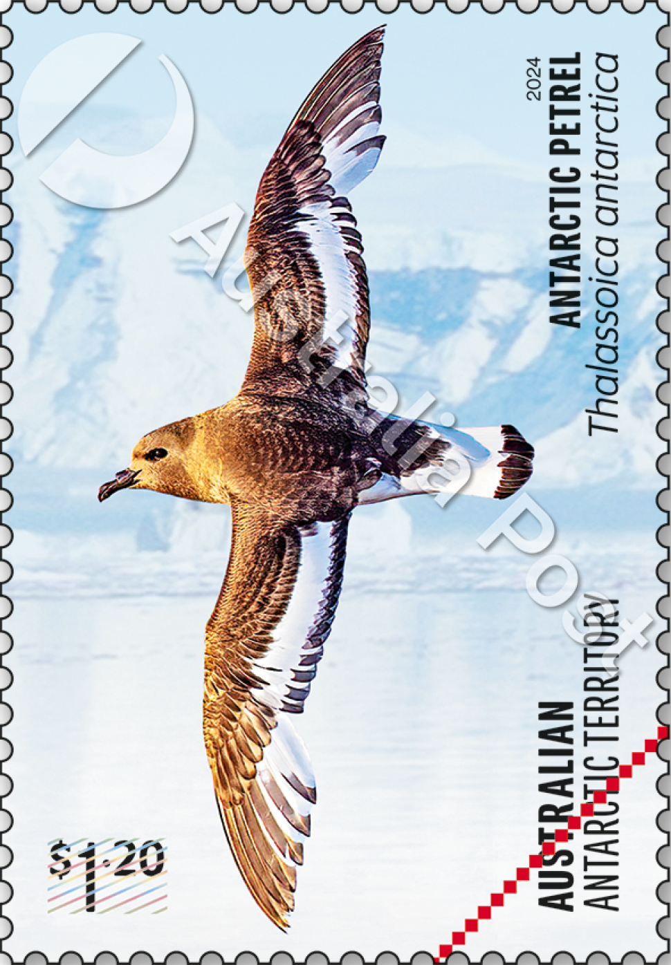$1.20 Antarctic Petrel, Thalassoica antarctica stamp