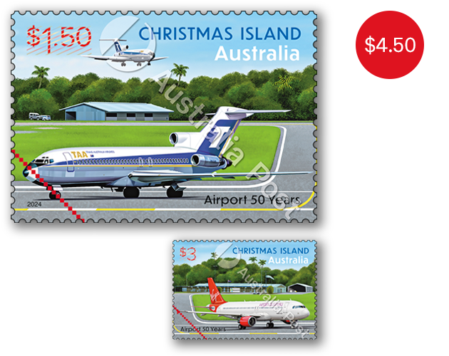Set of gummed stamps - RRP: $4.50